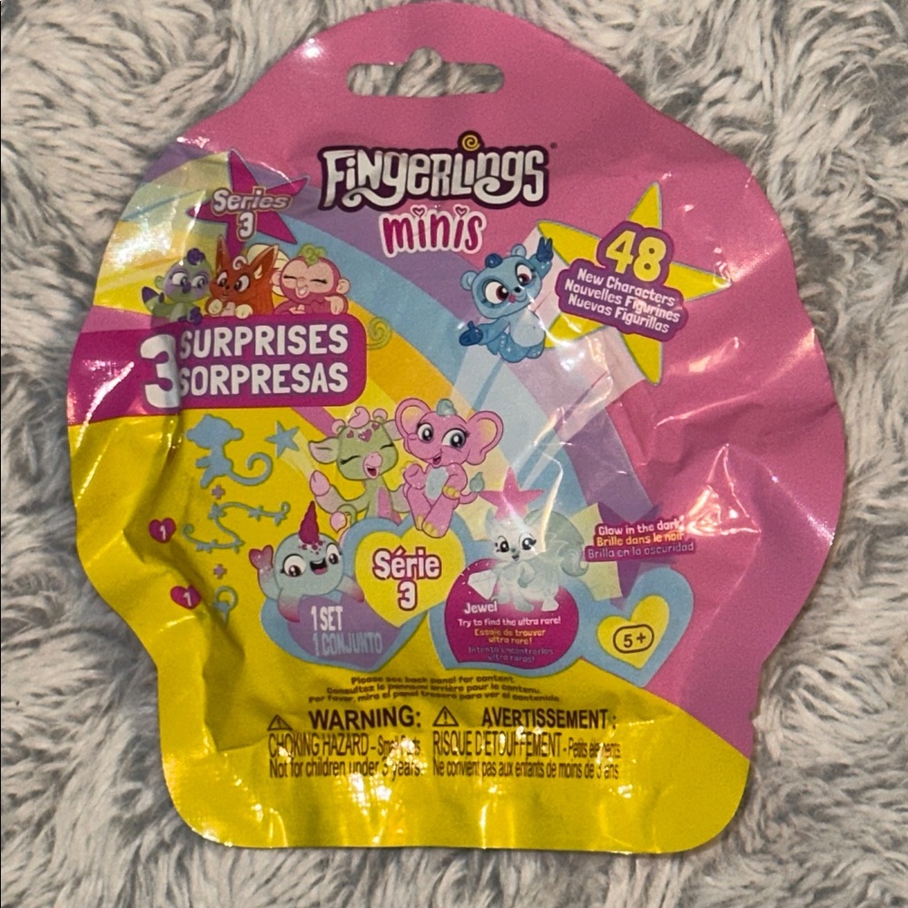 FINGERLINGS MINIS Series 3 Charm Blind Yellow Bag NEW SEALED